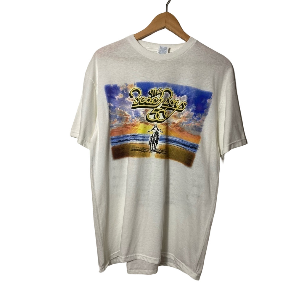 The Beach Boys band tshirt 100% cotton Large tour schedule 50th Anniversary